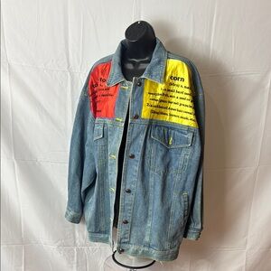 Gitano Denim Jacket with Vibrant Accents
